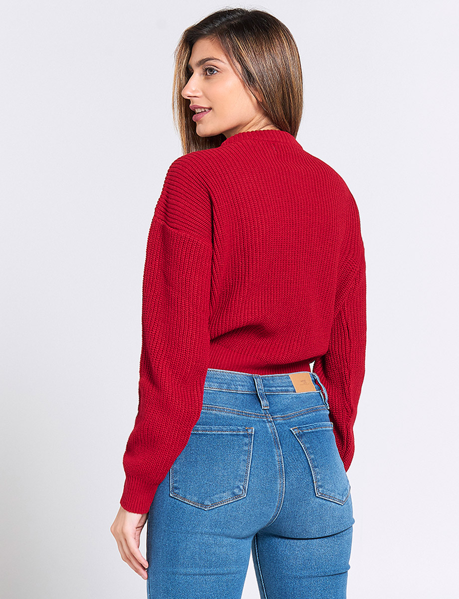 Sweater Tejido Rojo
