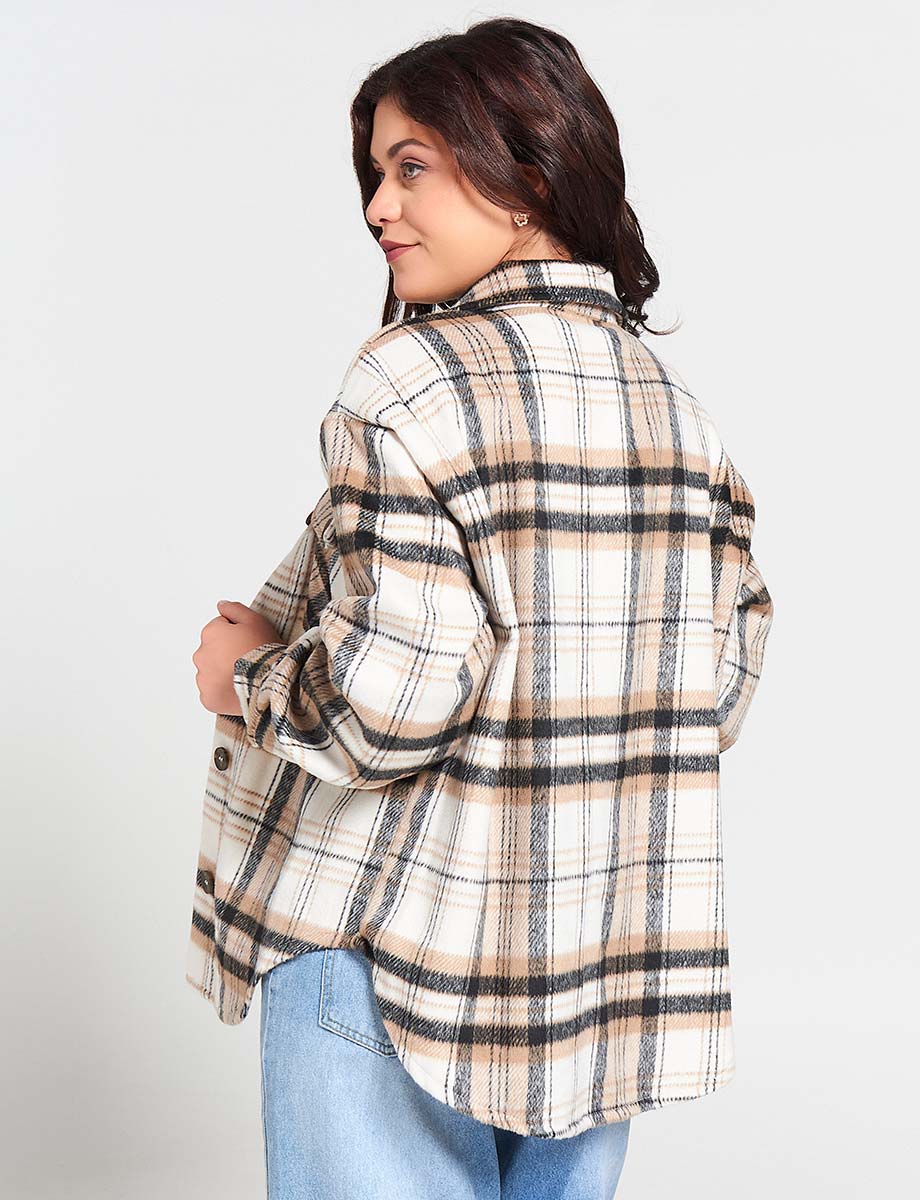 Chaqueta Holgada a Cuadros