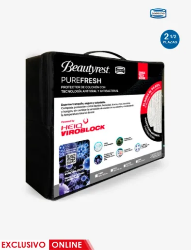 Protector de Colchón Beautyrest PUREFRESH 2 1/2 Plazas Simmons