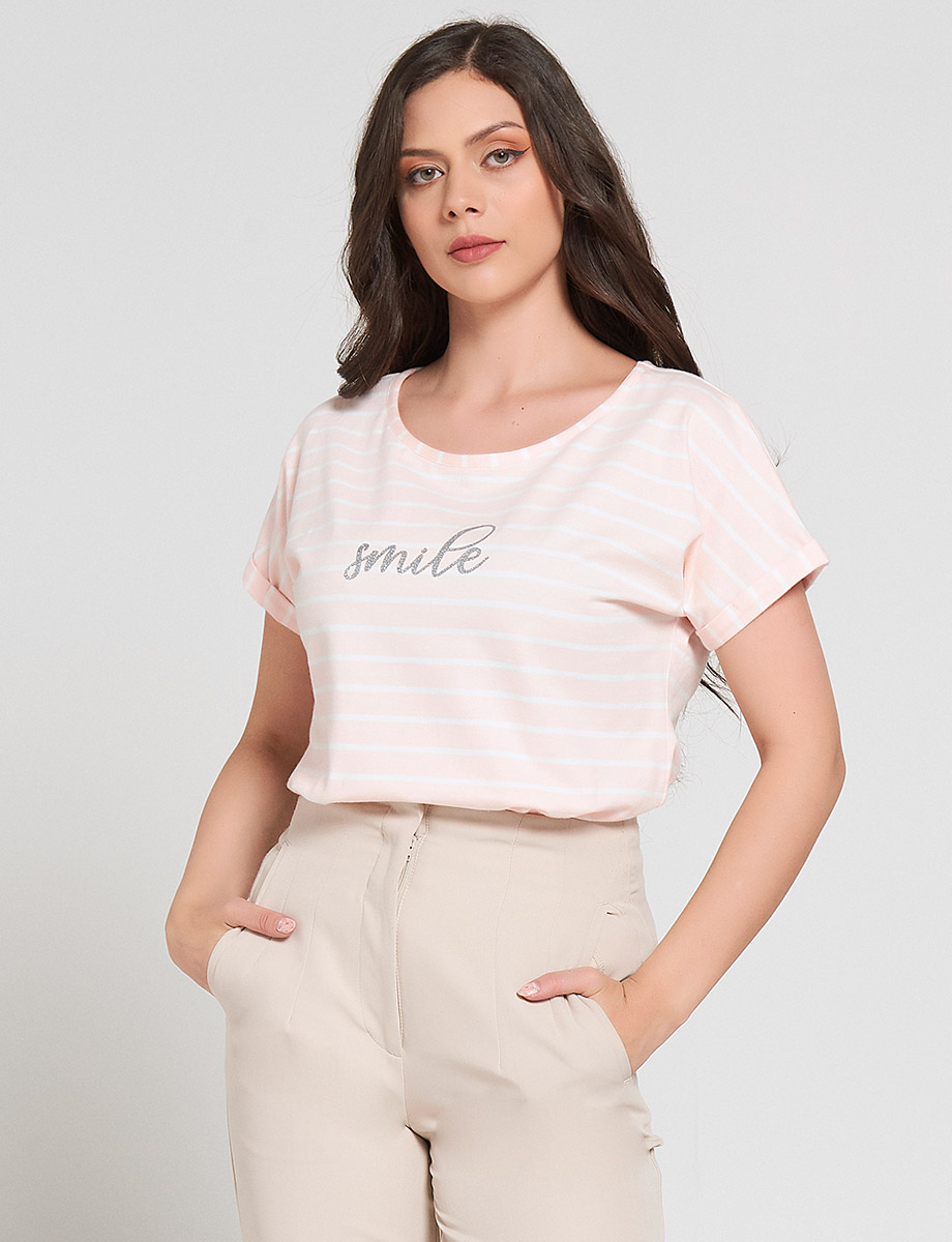 Camiseta a Rayas Smile