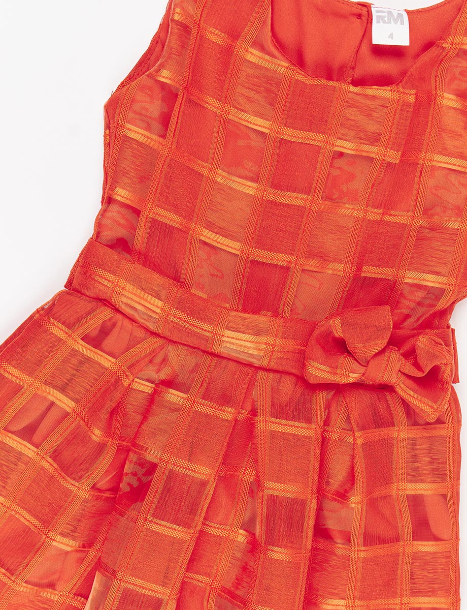 Vestido a Cuadros con Lazo