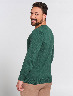 Sweater Cuello en V Verde oscuro