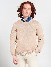 Sweater Cuello Redondo Beige