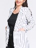 Blazer Largo a Rayas