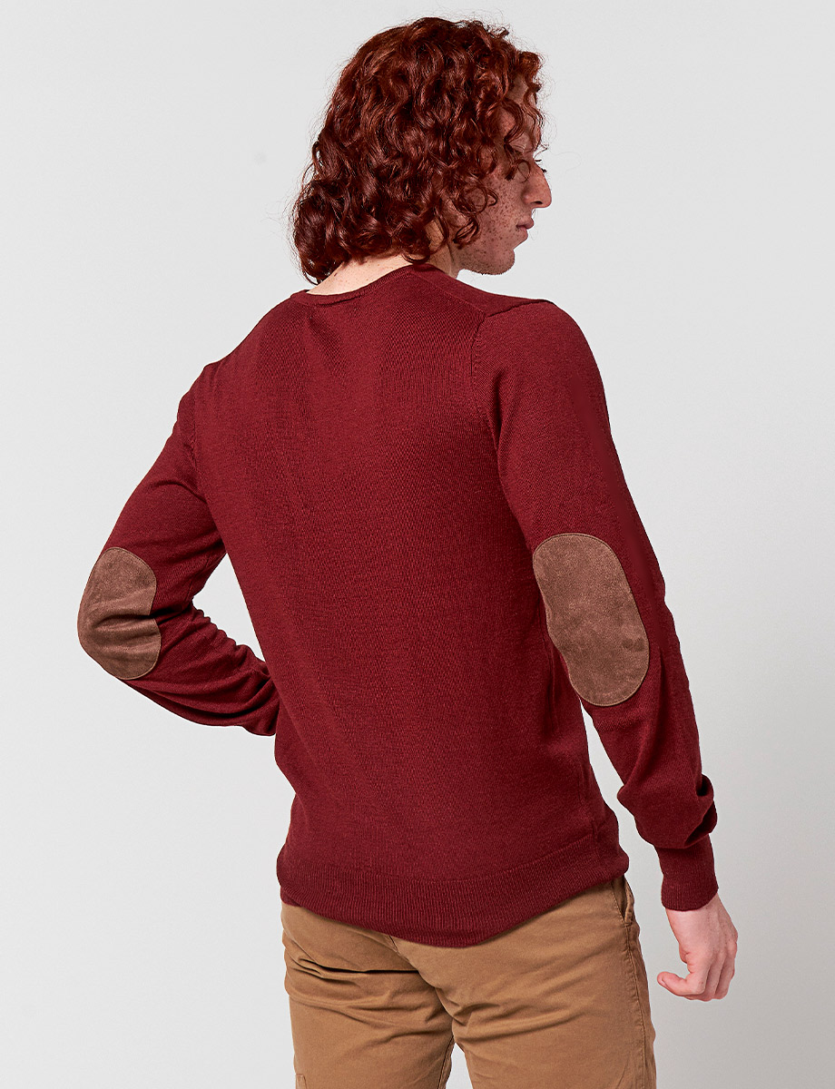 Sweater con Coderas Unicolor