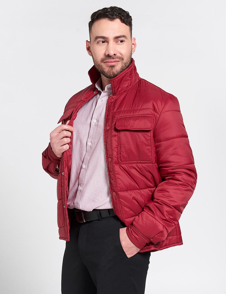 Chaqueta Estilo Sobrecamisa Unicolor