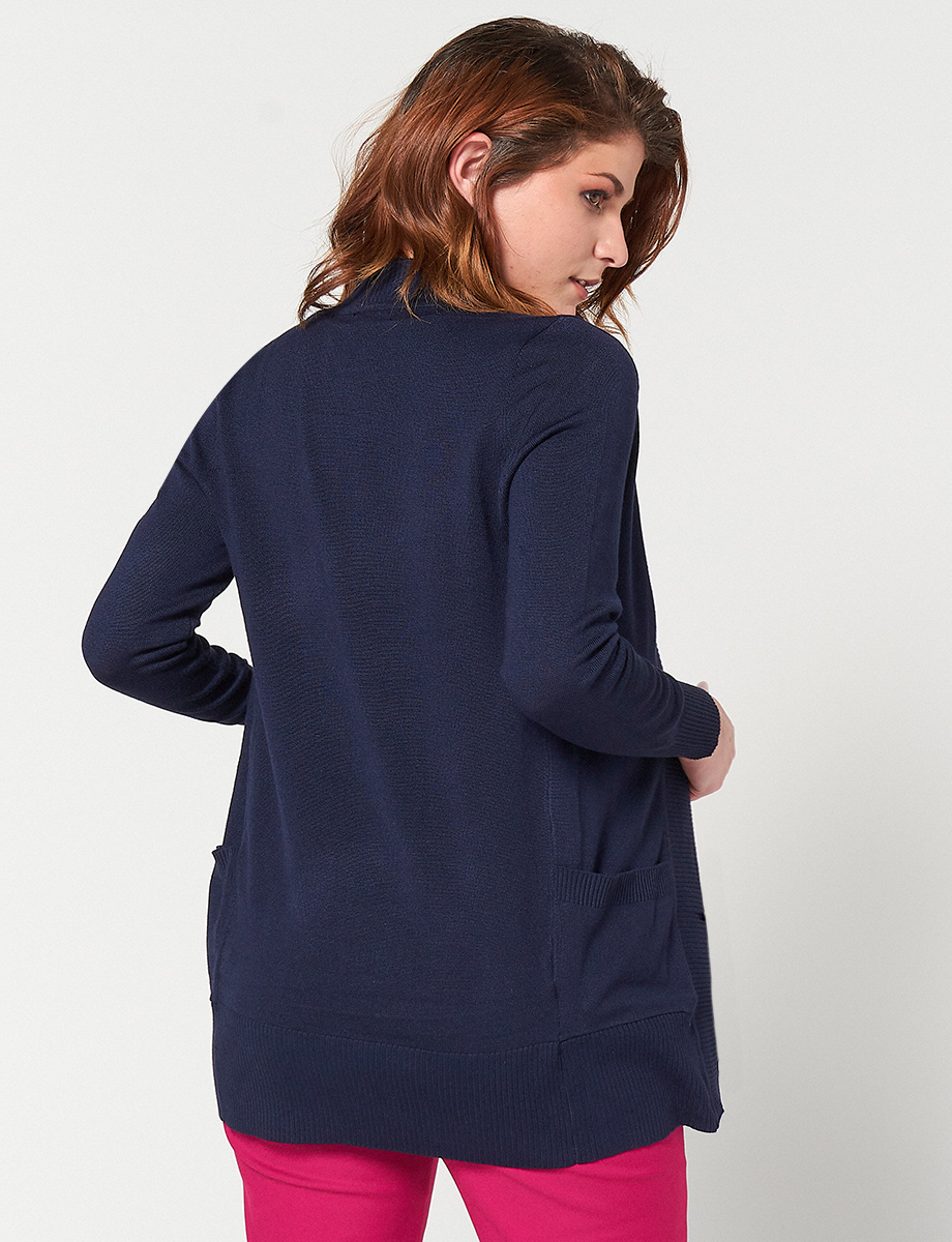 Cardigan Básico Azul