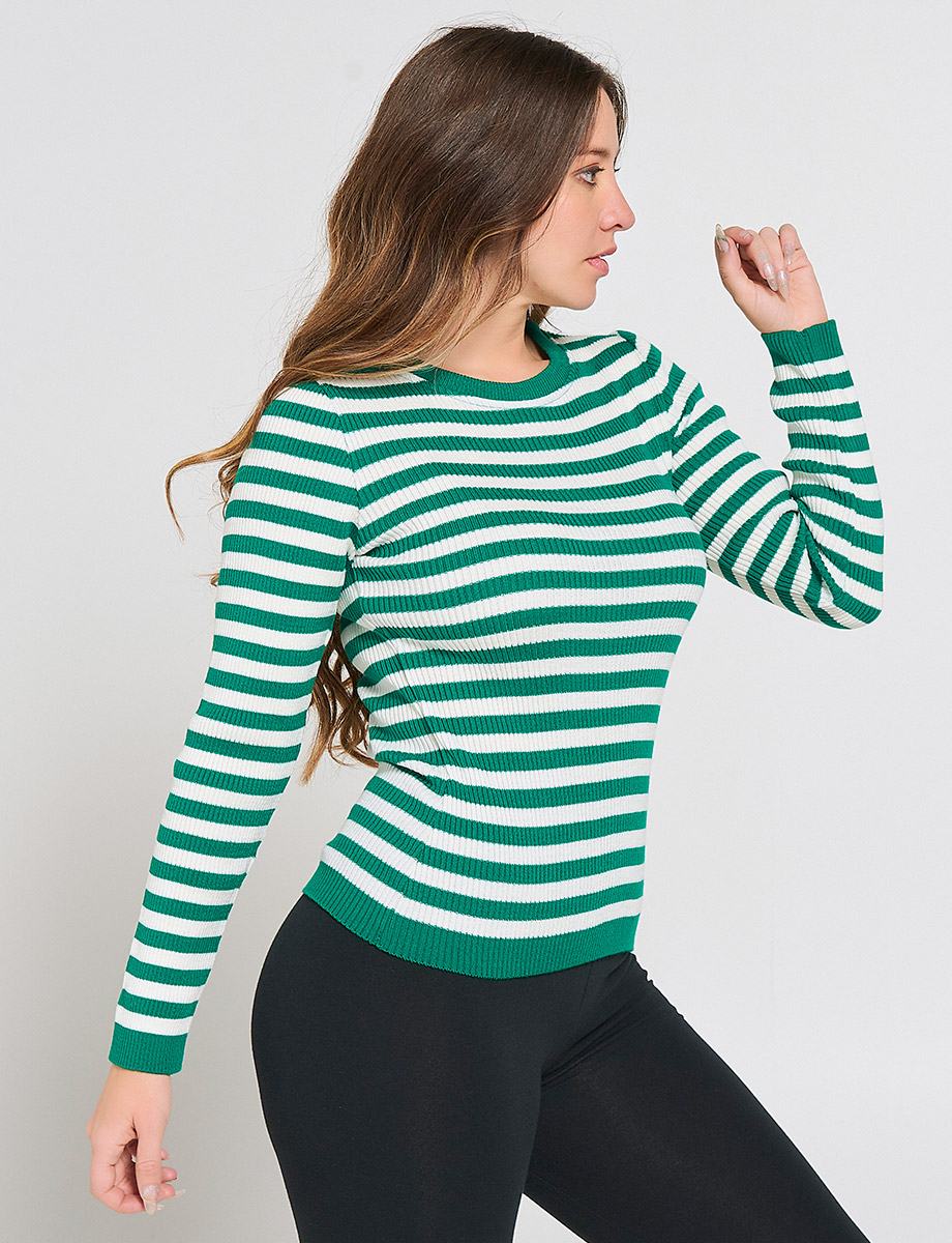 Sweater Básico a Rayas