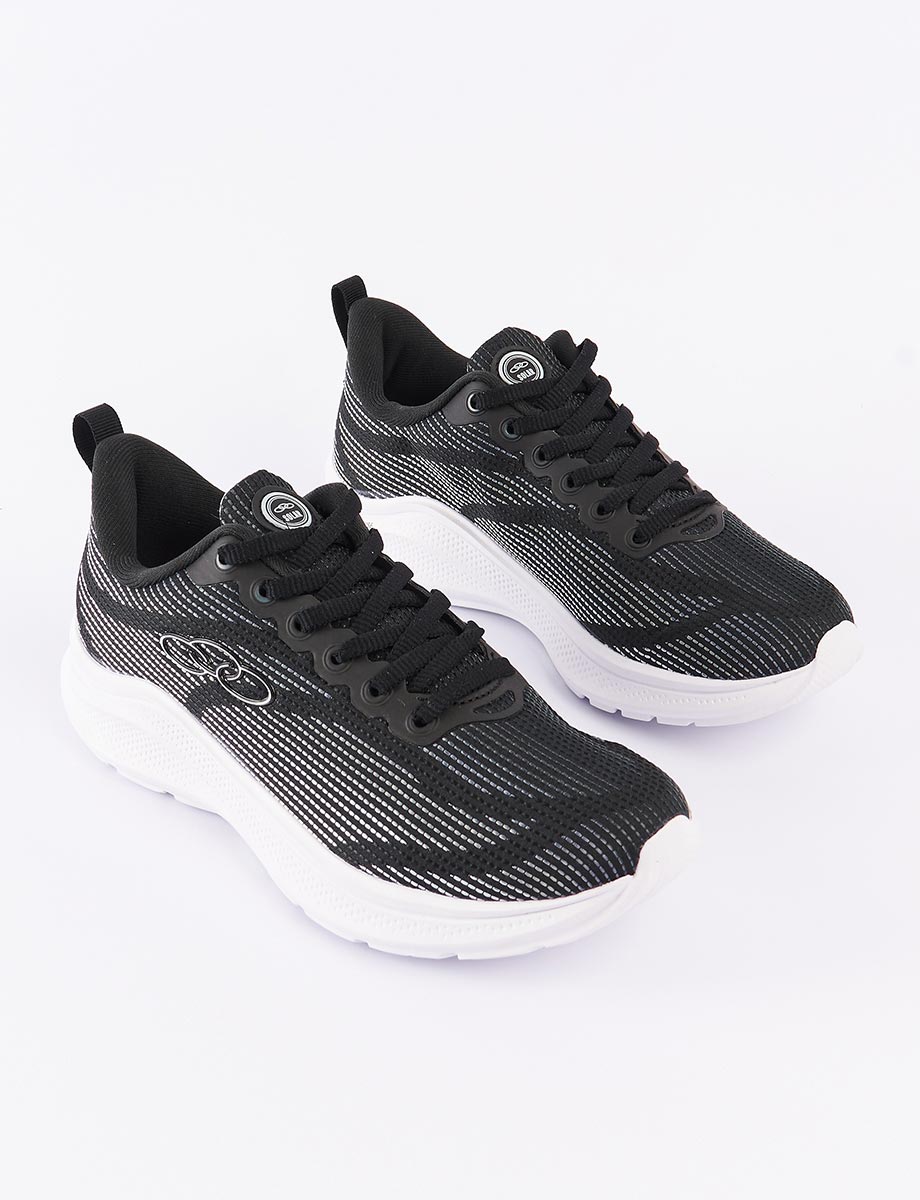 Sneaker con Cordones Negro/Blanco | Olympikus