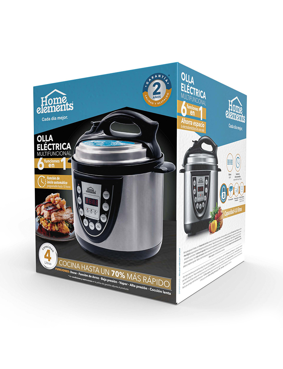 Olla Multifunción Acero Inoxidable 1,4 Lt | Home Elements