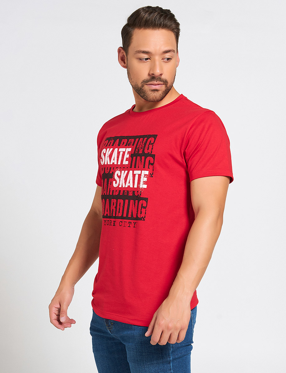 Camiseta Roja Skate