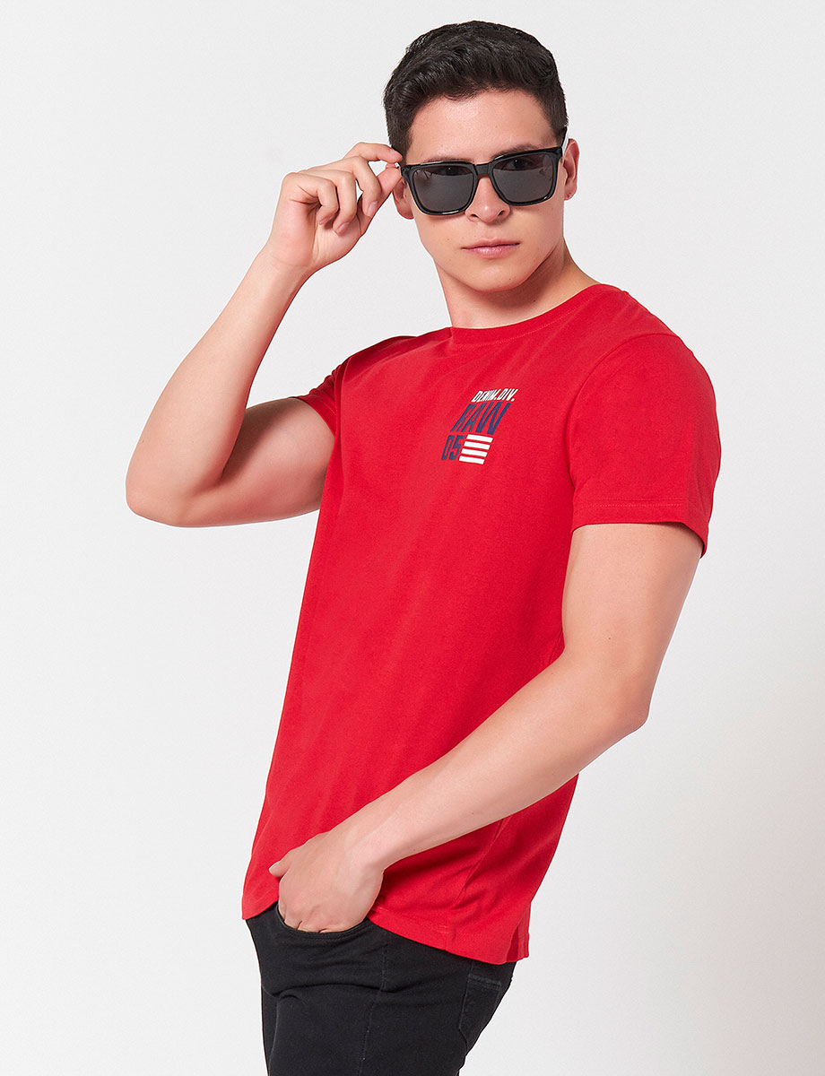 Camiseta Raw Rojo