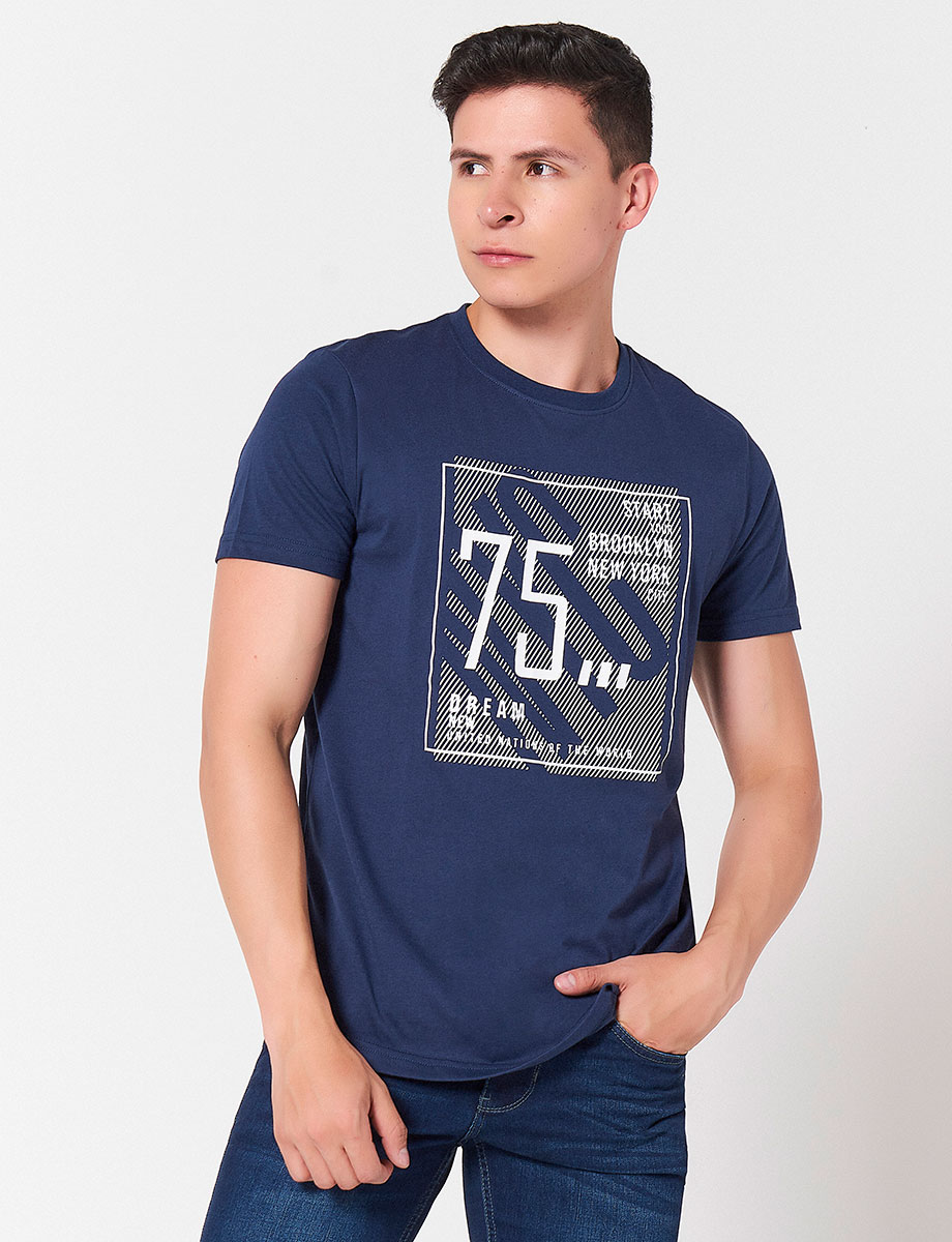 Camiseta 75 Azul Marino