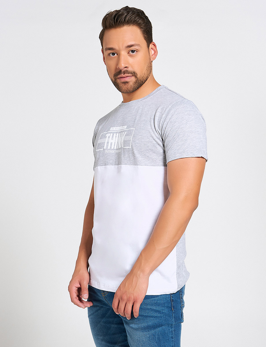 Camiseta Bicolor Think