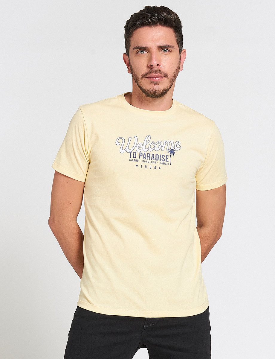 Camiseta amarilla unisex