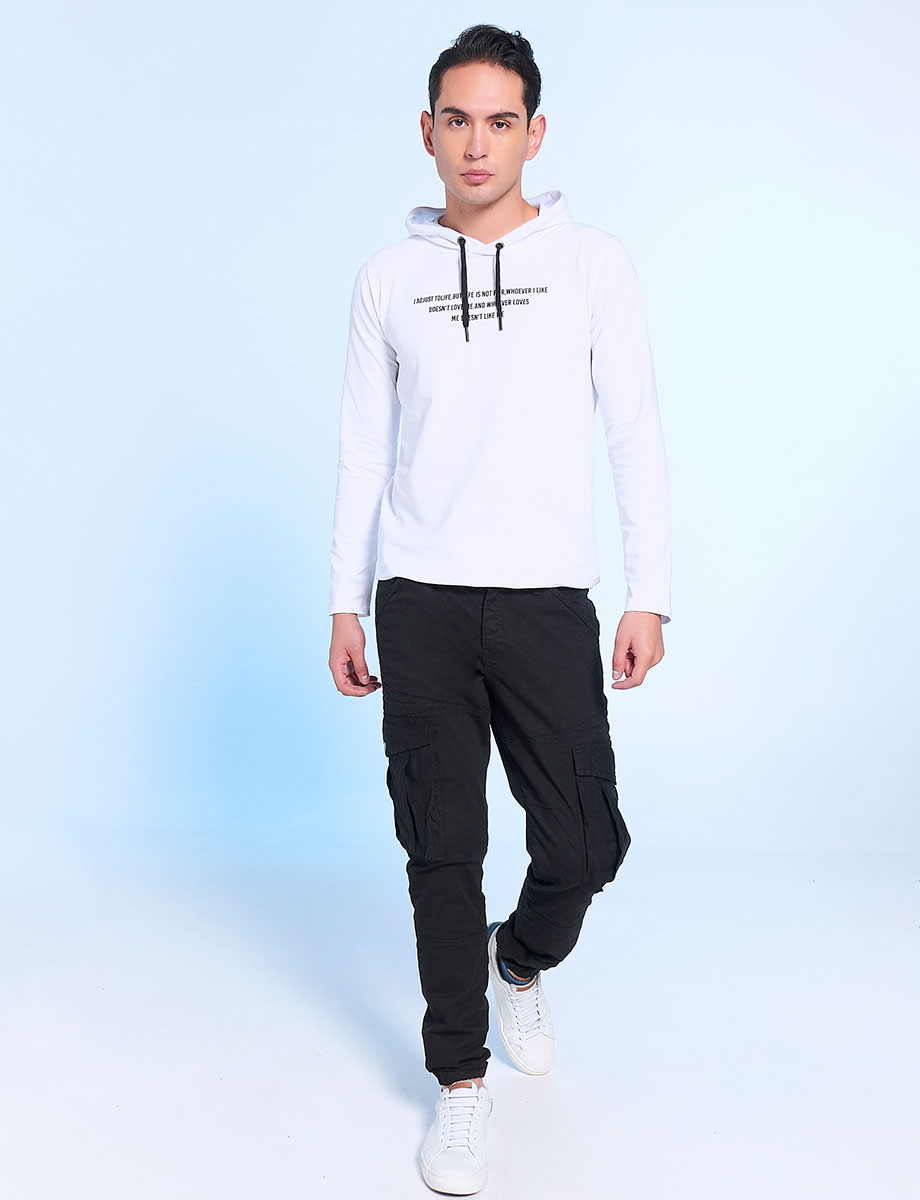 Jogger con Bolsillos Cargo Negro