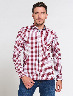 Camisa a Cuadros Blanco/Rojo