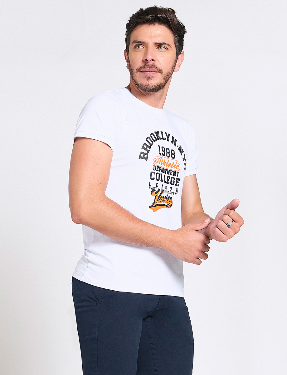 Camiseta Blanca Brooklyn NYC