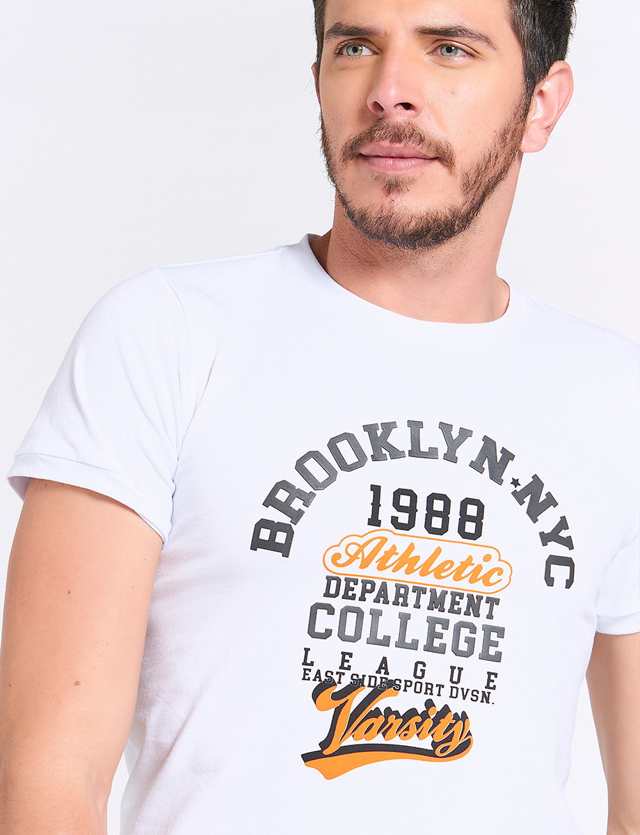 Camiseta Blanca Brooklyn NYC