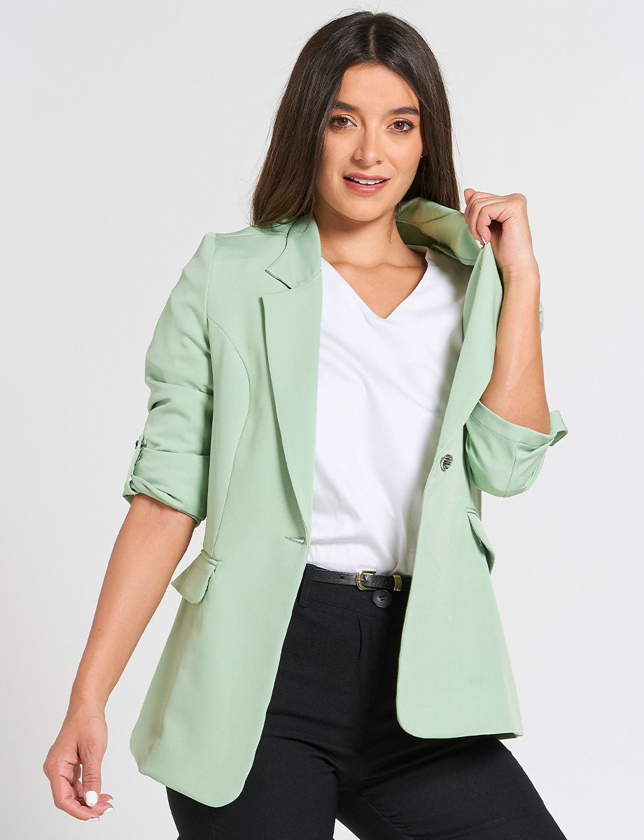 Blazer Verde con Botón