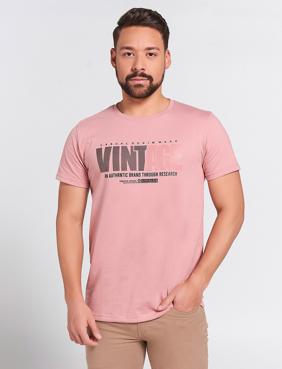 Camiseta Palo rosa Vintage