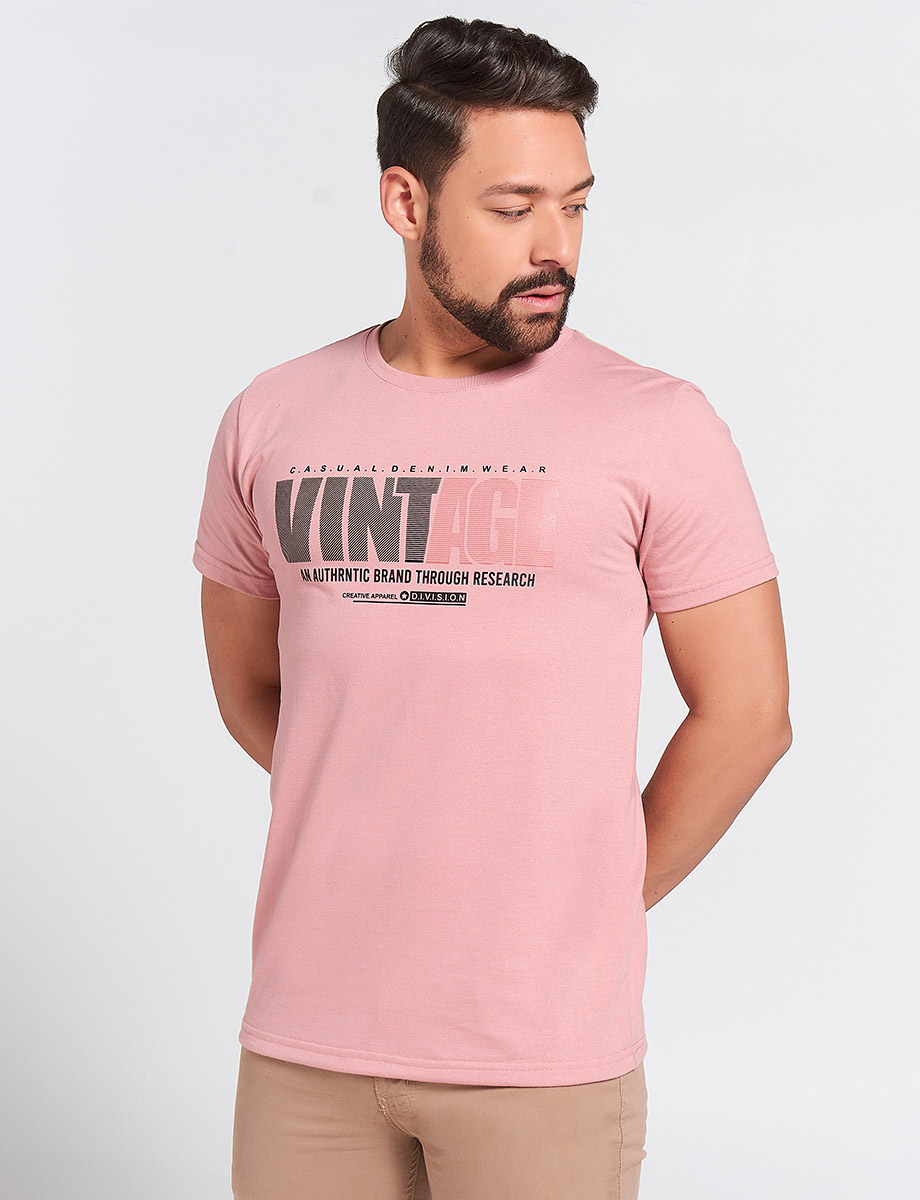 Camiseta Palo rosa Vintage