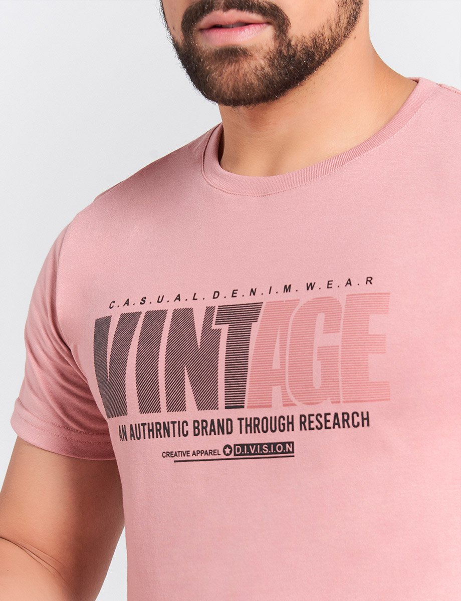 Camiseta Palo rosa Vintage