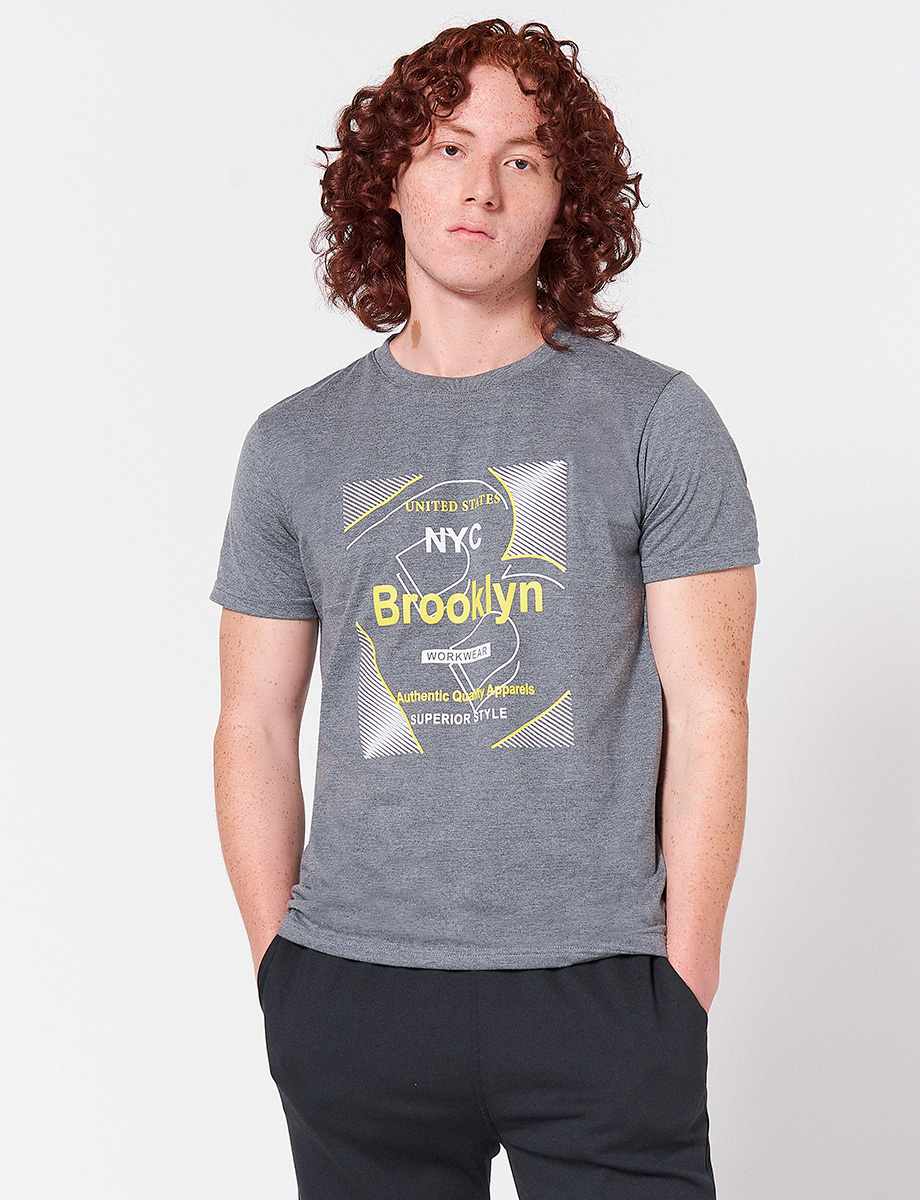Camiseta Brooklyn Gris