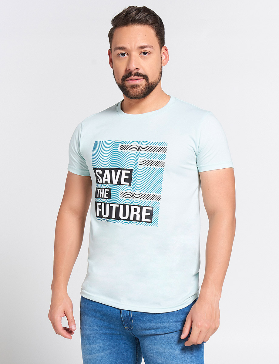 Camiseta Verde agua Save The Future