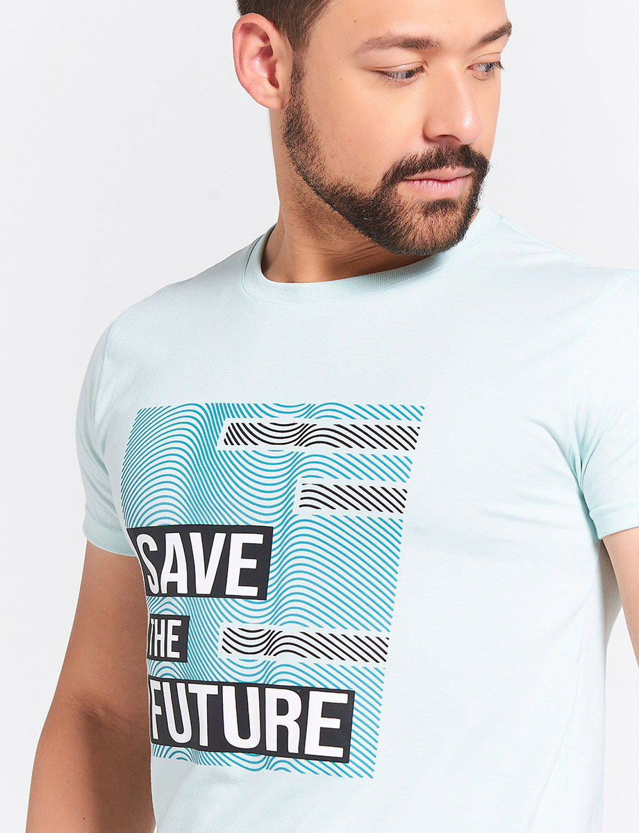 Camiseta Verde agua Save The Future