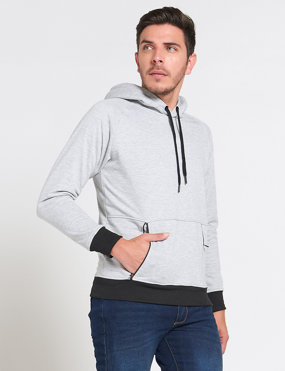 Chompa Fleece Jaspeado Claro