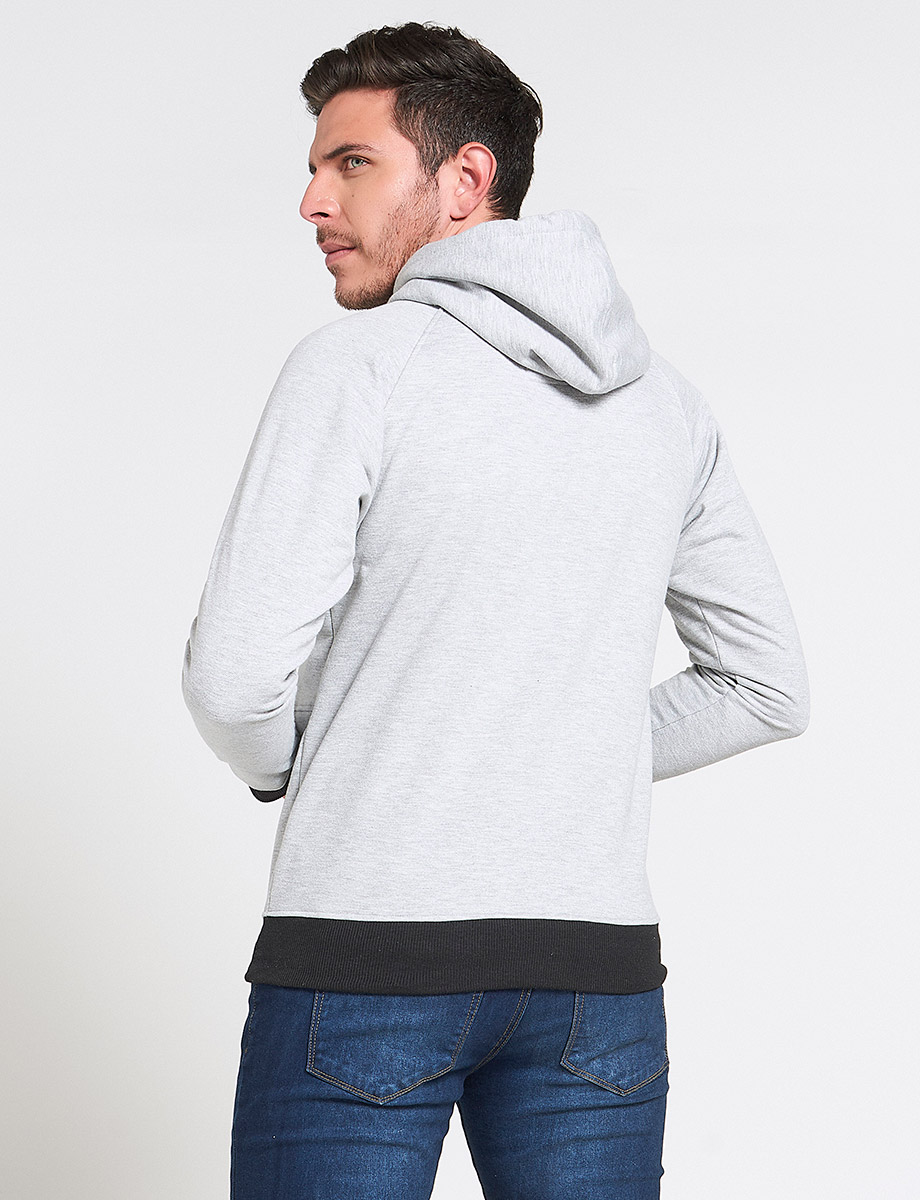 Chompa Fleece Jaspeado Claro