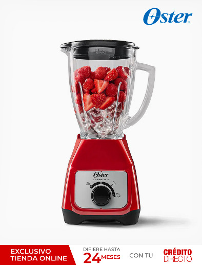 Licuadora Control de Perilla 1.5 Litros Rojo | Oster
