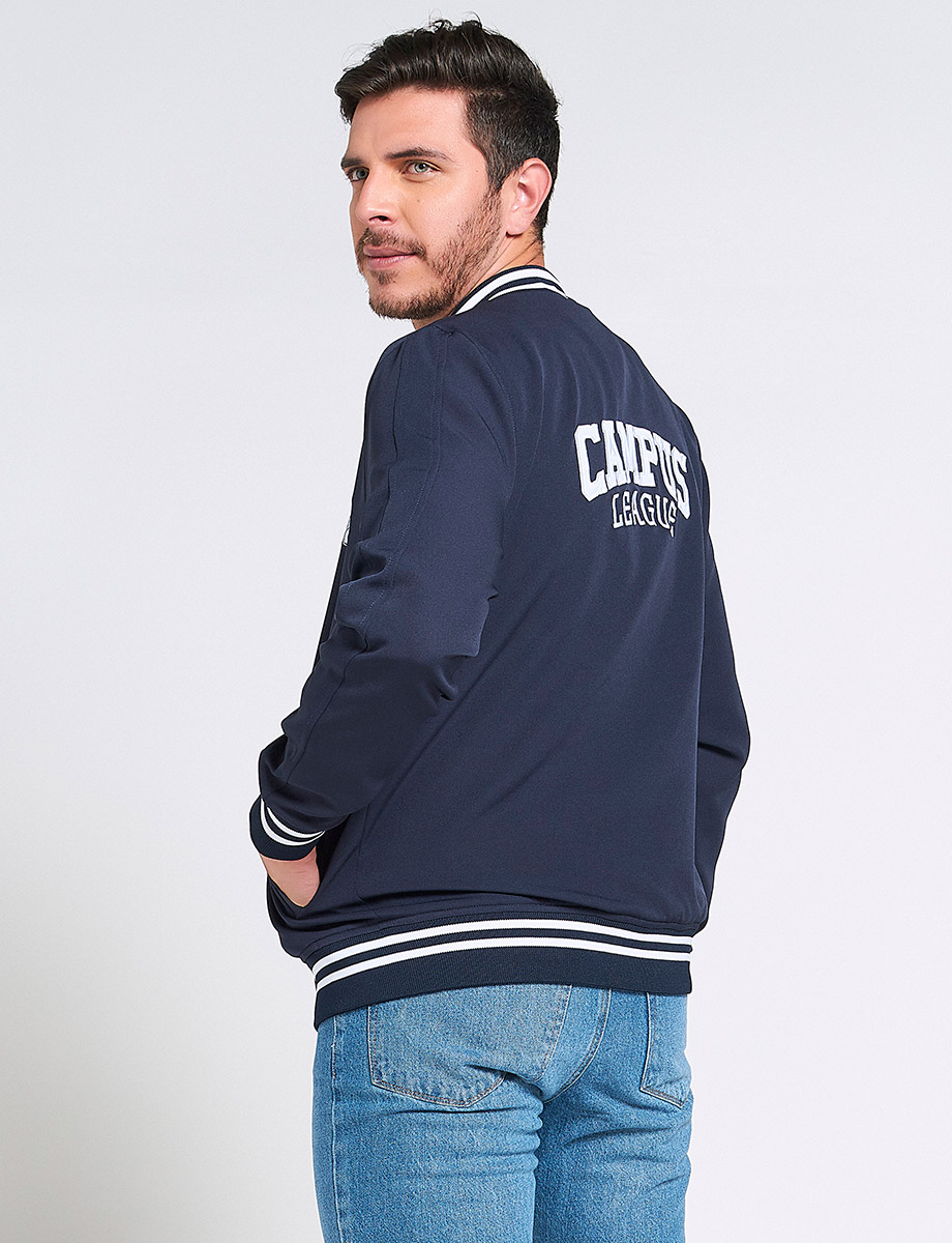 Chaqueta Bomber New York Azul oscuro