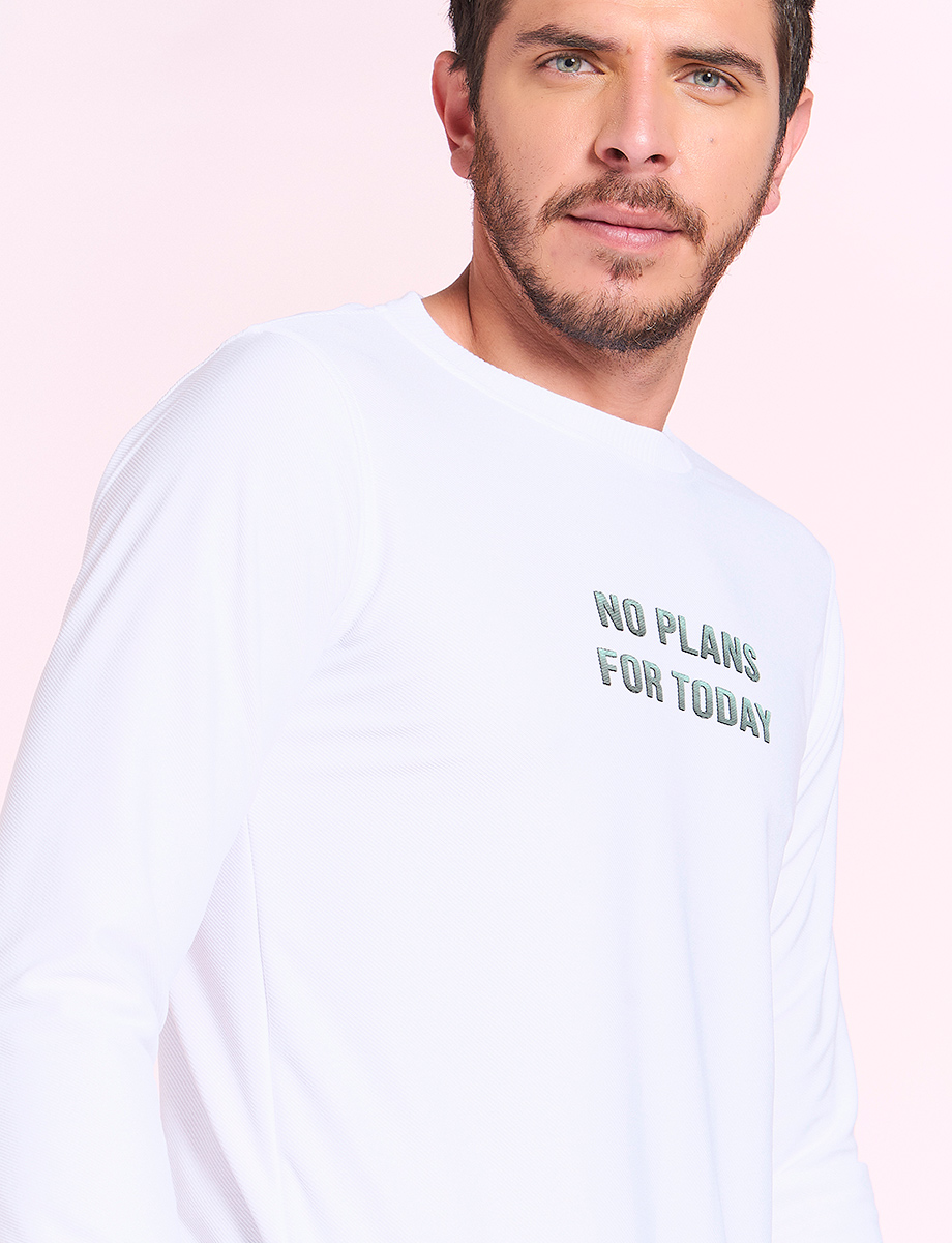 Buzo Blanco No Plans