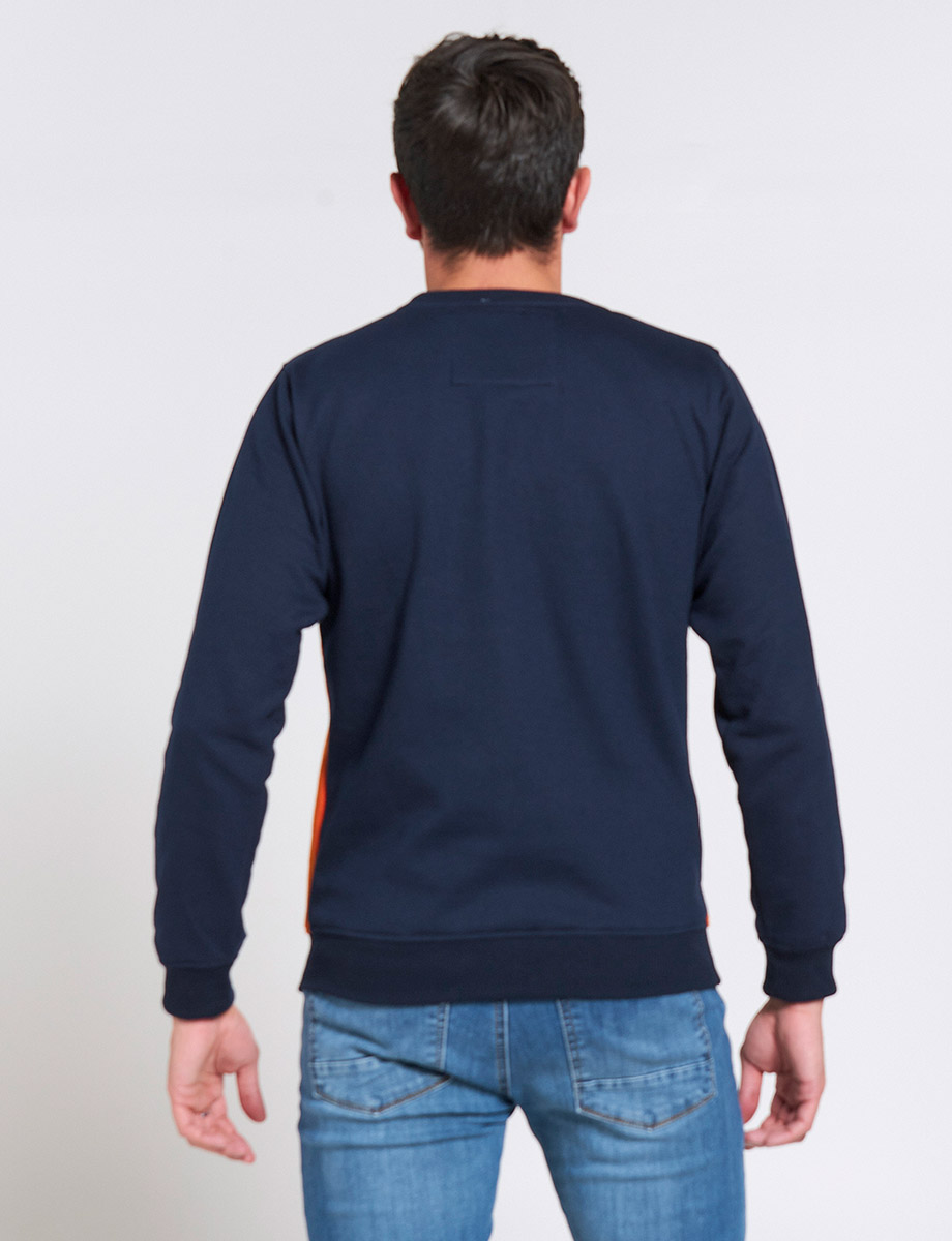 Buzo Cool Azul/Naranja