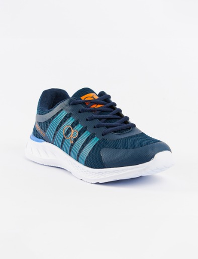 Sneaker Azul/Naranja Cordones | OP