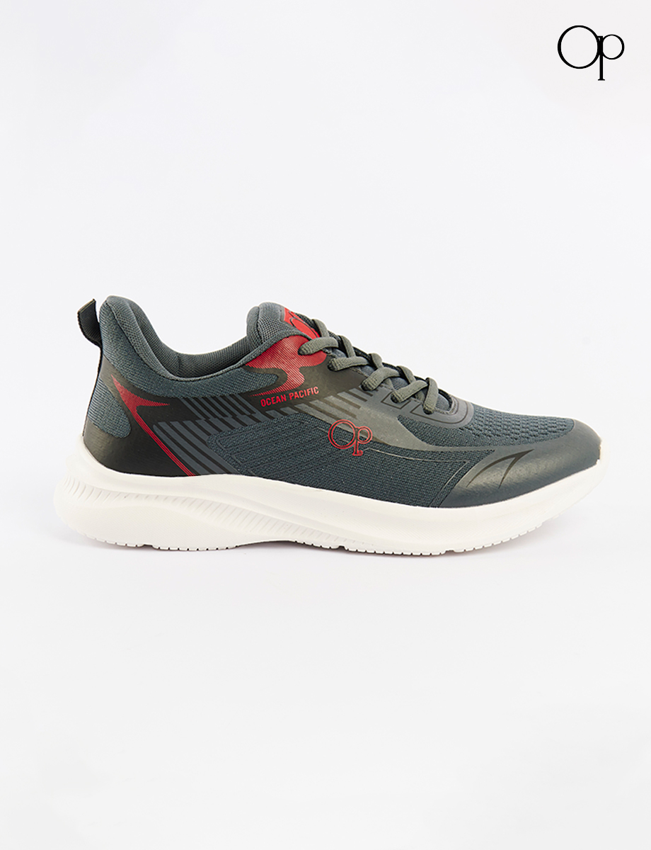 Sneaker Gris/Rojo Cordones | OP
