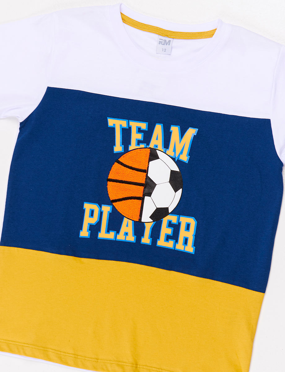 Camiseta Team Player Combinada