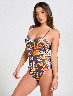 Traje de Baño Enterizo Floreado