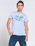 Camiseta Celeste Never Give Up