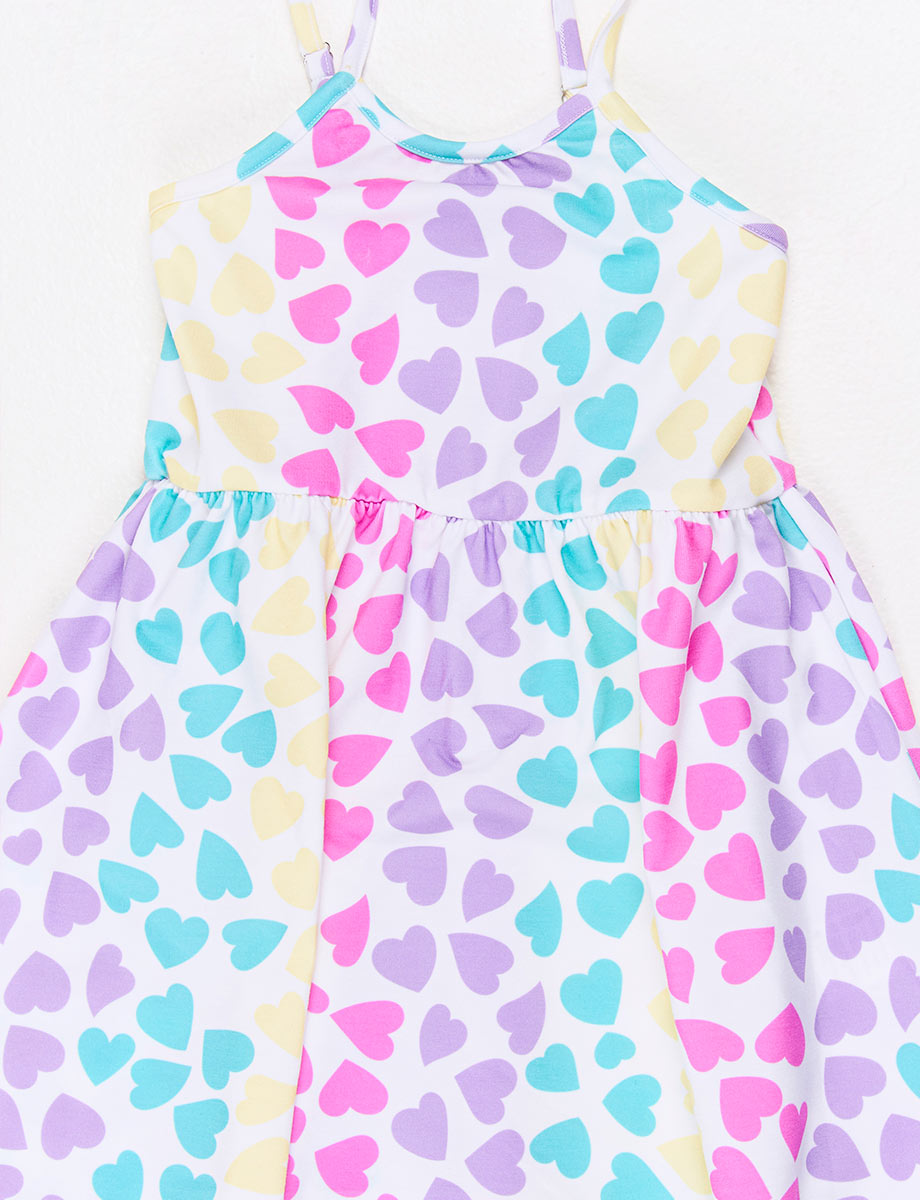 Vestido de Corazones Blanco