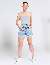 Short Denim 2 Botones Celeste claro