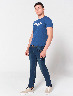 Pantalón slim Azul medio