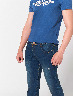 Pantalón slim Azul medio