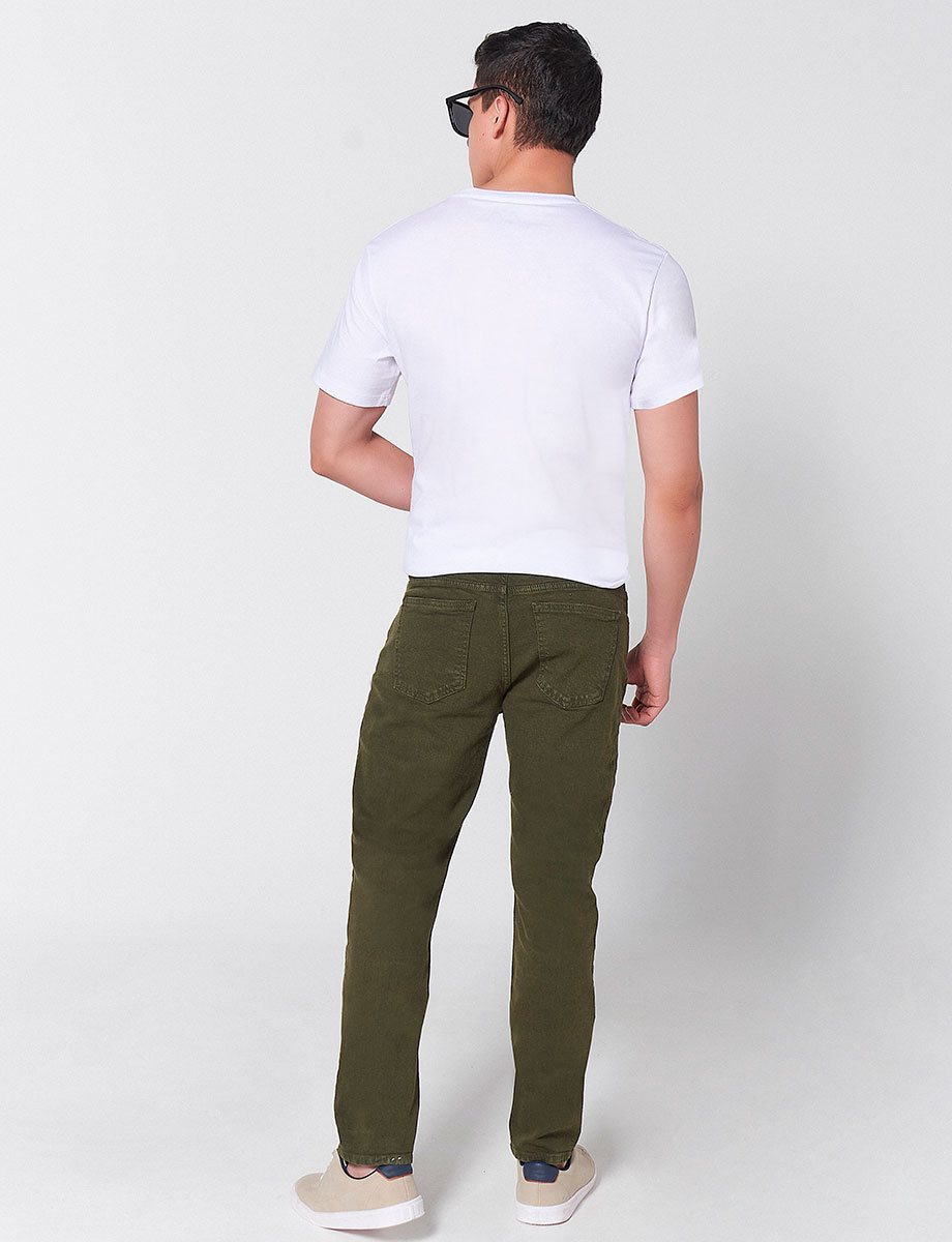 Pantalón Casual Verde Oscuro