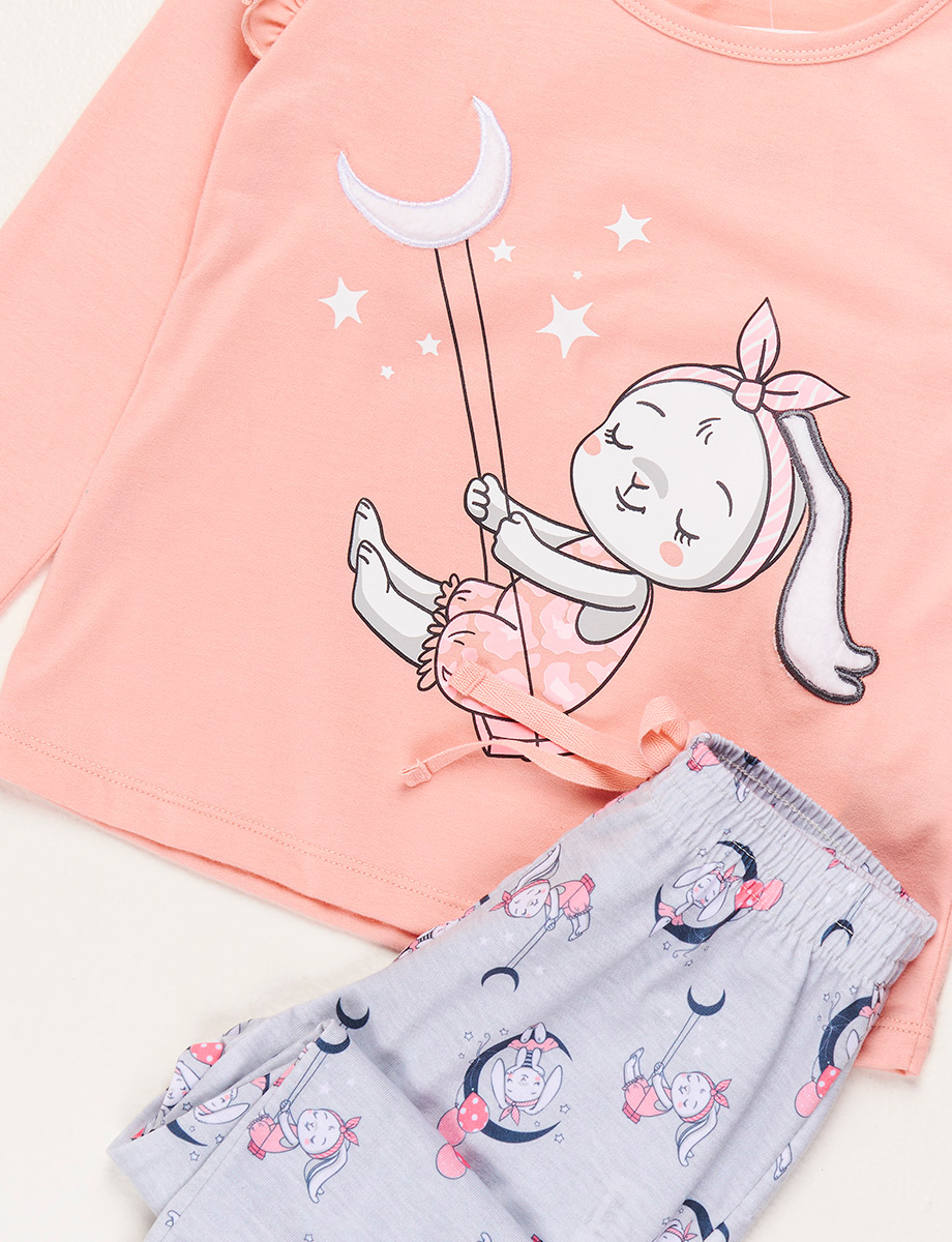 Pijama Buzo + Pantalón Conejita Rosa
