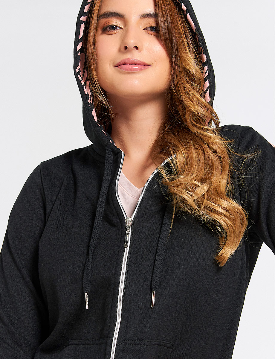 Conjunto Sport Chompa + Calentador Negro