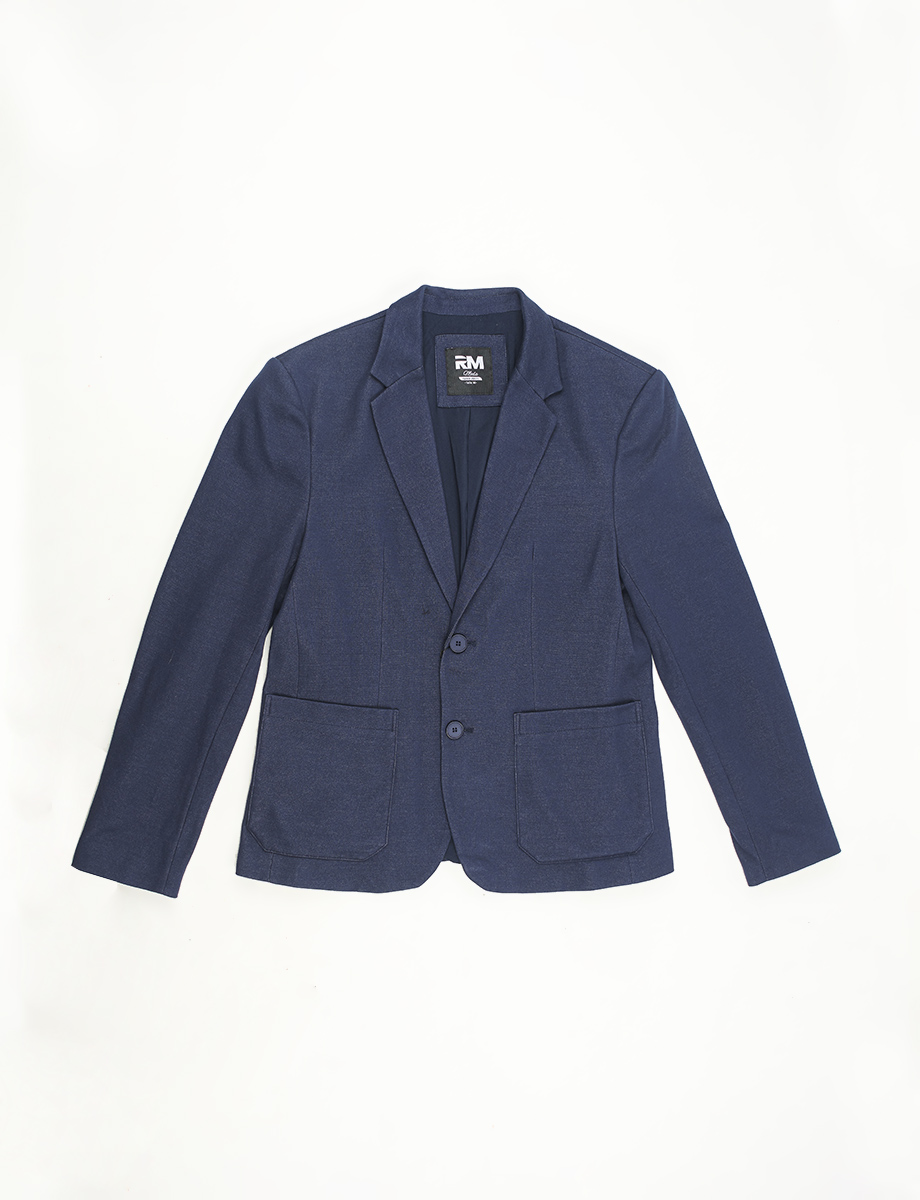 Blazer Textura Azul Marino