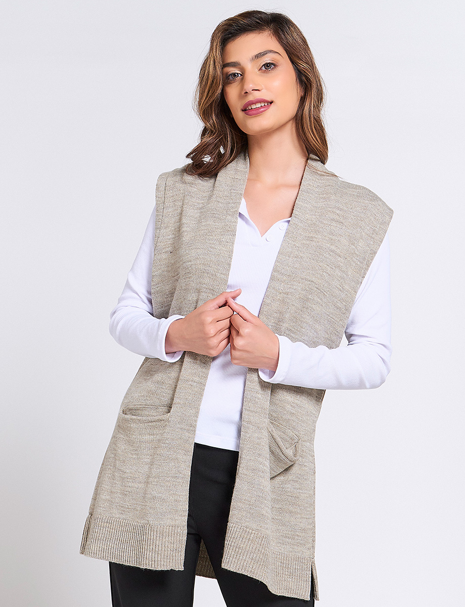 Sweater Largo Manga Sisa Abano